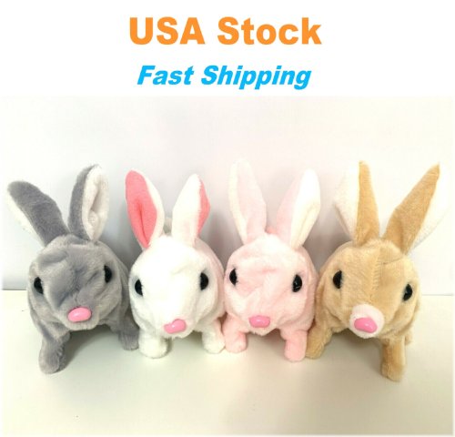 FlutterBunny - The Interactive Battery-Operated Plush Pet