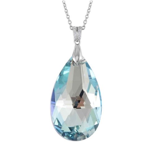 Oceanic Aquamarine Pendant Necklace