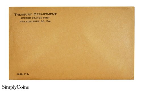 Silver Proof Set 1963 with Original Envelope and COA