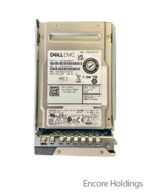 Tray-Mounted 3D TLC SSD - 7.6 TB - Read Intensive - Model PD02Y