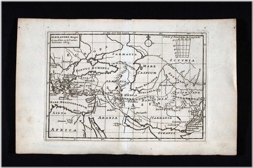 Exploration of Alexander the Great: 1732 Herman Moll Map