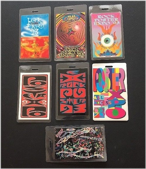 Rave Rock Poster Expo Badges