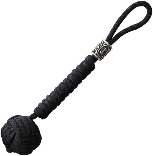 Black Viking Monkey Fist Lanyard