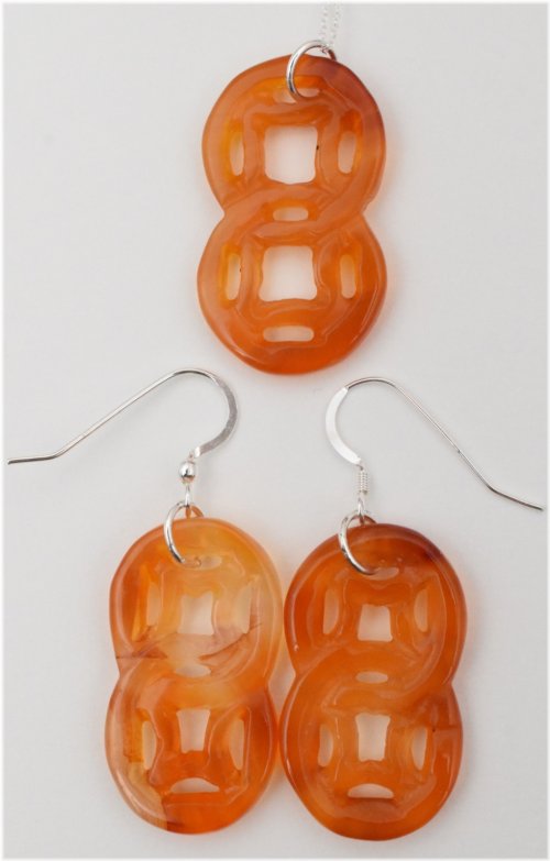Sunset Glow Carnelian Set
