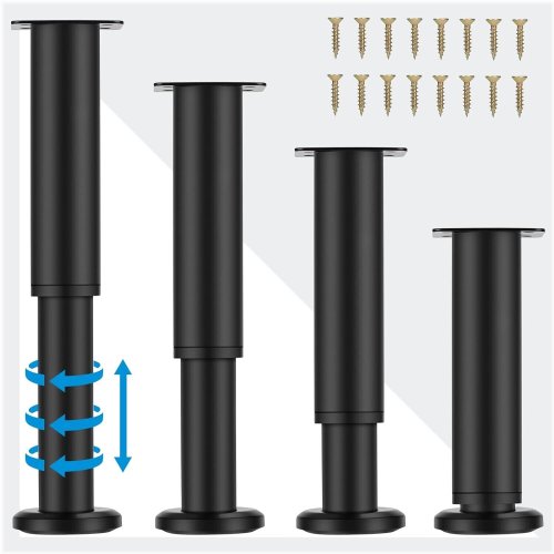 Adjustable Metal Furniture Leg Set