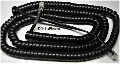 Yealink Black Handset Cord - 25Ft