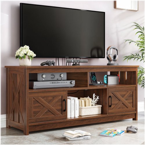 Rustic Power Outlet Media Console