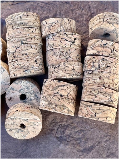 River Burl Brown Cork Rings