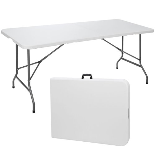 Fold-In-Half Portable Picnic Utility Table