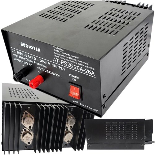 RegulaVolt 26A Heavy Duty DC Power Supply with Cable