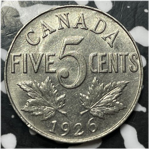 1926 Canadian Nickel - Key Date Lot#JM6295