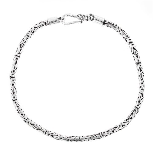 Byzantine Bali Sterling Silver Anklet