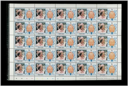St. Lucia Queen Elizabeth II Stamp Set