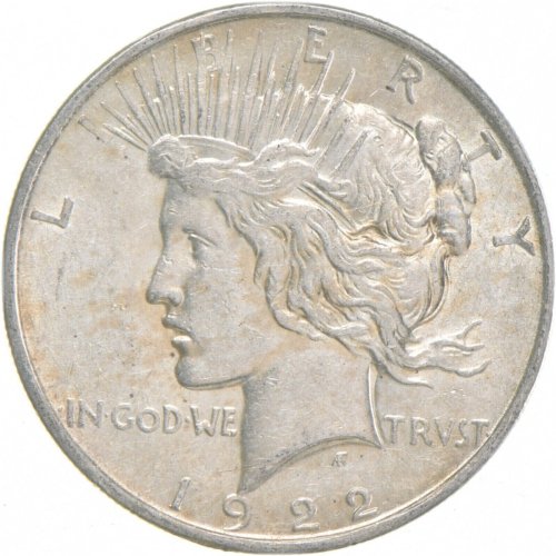 Vintage 1922-D Peace Silver Dollar