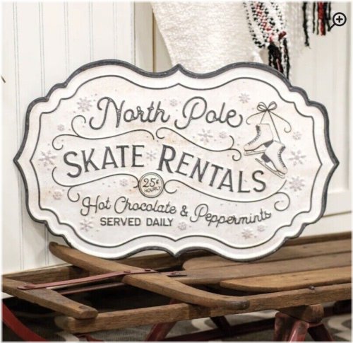 Frosty Wonderland Metal Sign