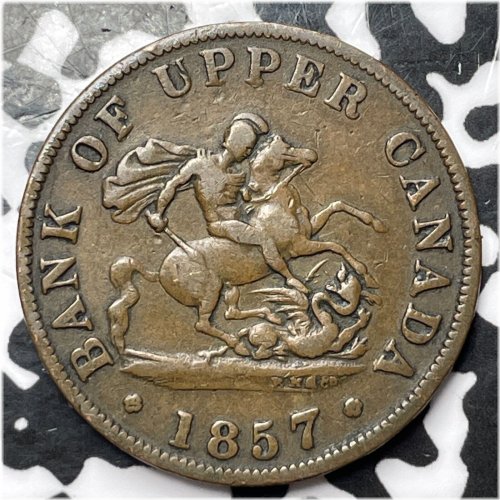 Upper Canada Half Penny Token (1857)