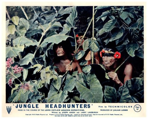 Jungle Headhunters 1951 Lobby Card Collection