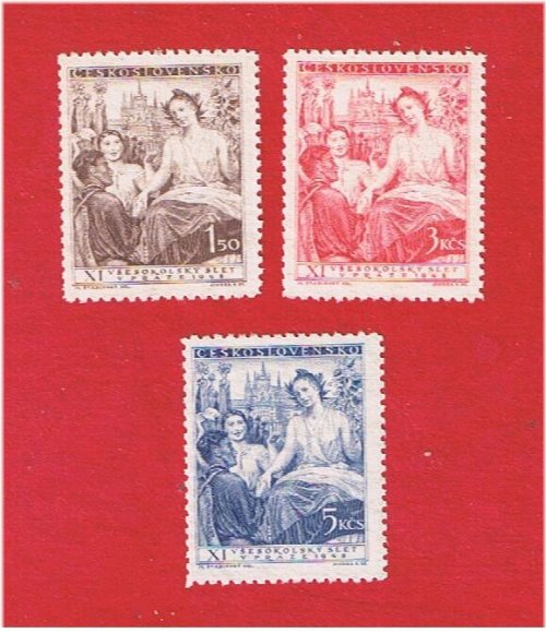 Marchers of Czechoslovakia Stamp Set