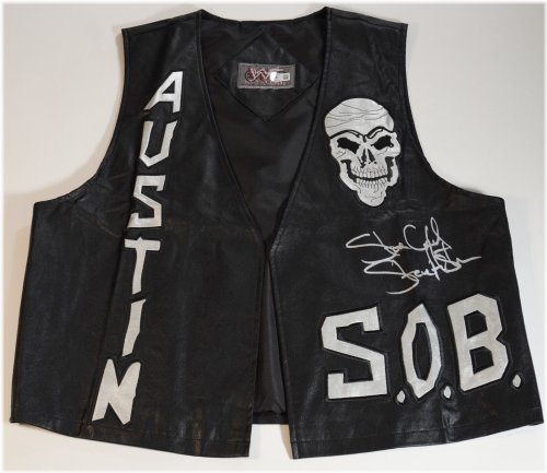 The Rattlesnake's Signature Vest: Stone Cold Steve Austin Autographed 2000 WWF SOB Vest with BAS COA