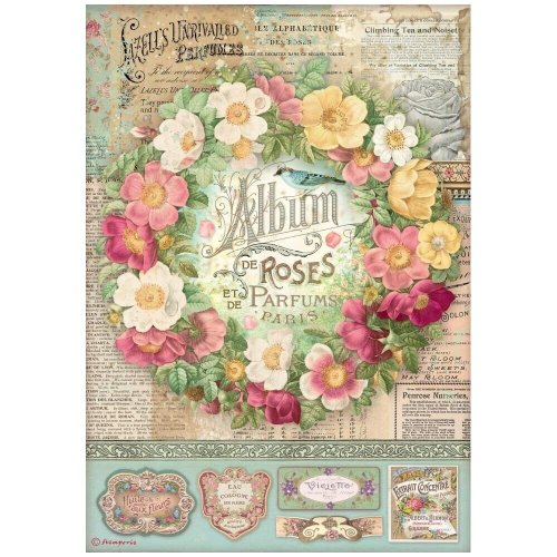 Rose Parfum Decoupage Rice Paper Album