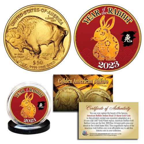 Golden Rabbit Tribute Coin