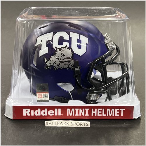 Purple TCU Horned Frogs Mini Helmet