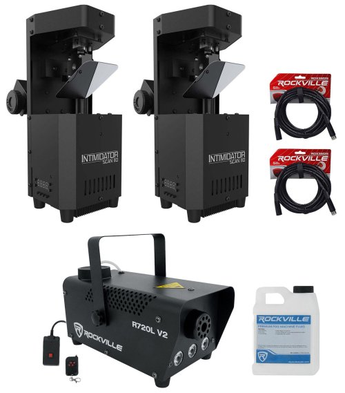 Compact Scan & Fog Kit with Intimidator Lights and Cables