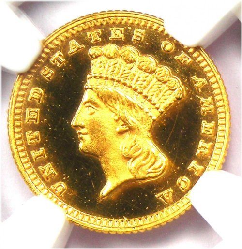 1881 Proof Indian Gold Dollar - NGC Proof Details (PF/PR)