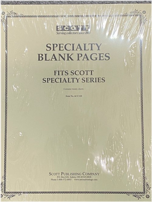 Scott Specialty Series Blank Pages