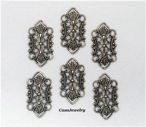 Golden Filigree Ring Connector Pack