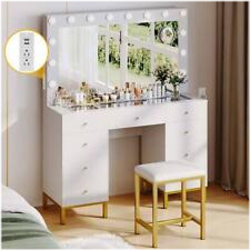 Glowing Drawer Vanity Set