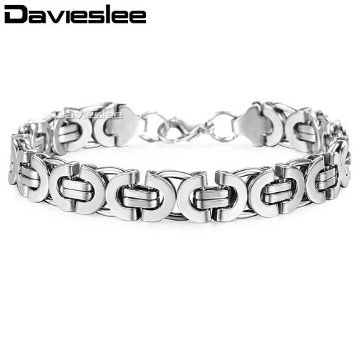 Stainless Steel Byzantine Link Bracelet
