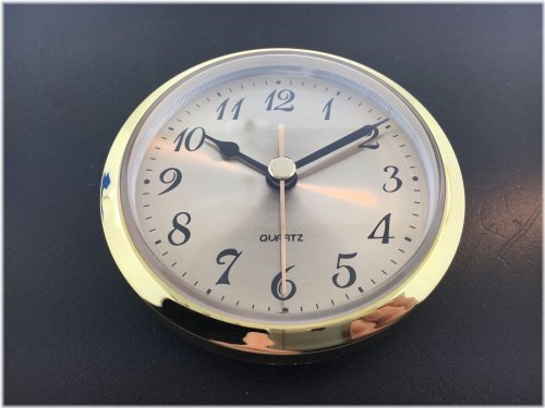 Gold Face Arabic Quartz Clock Battery Fit-Up Insert