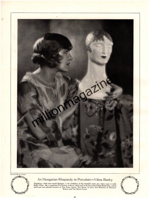 1927 Hungarian Vilma Banky - Flower of Spain Original Print