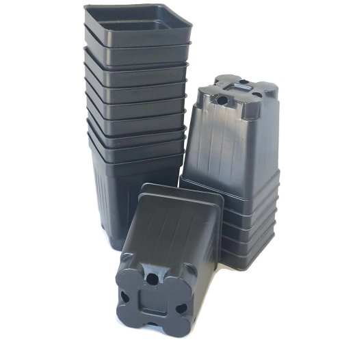 Square Nursery Starter Pots - Bulk Set of 100
