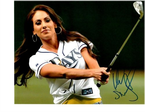 Holly Sonders' Autographed Rays Game Photo