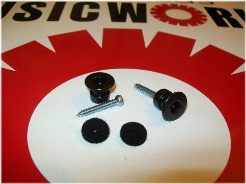 Lock & Load Buttons for Secure Instrument Strapping - Black