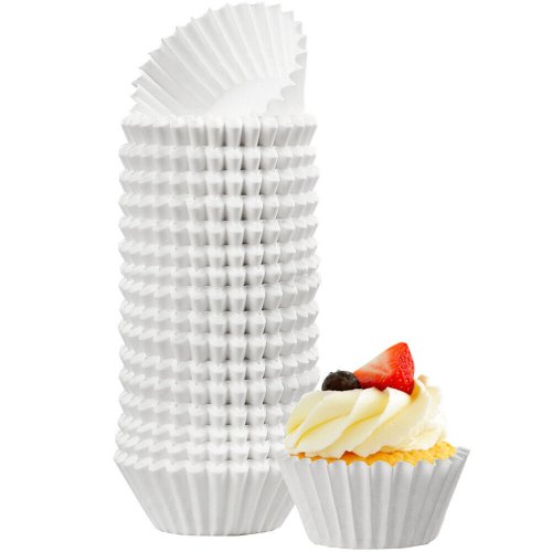 Mini White Muffin Wrappers Set