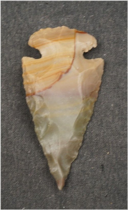Heritage Artifacts Collection: Flint Spearhead Head Point Knife Blade Arrowhead B929
