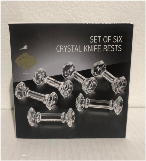 Crystal Dumbbell Knife Rest Set