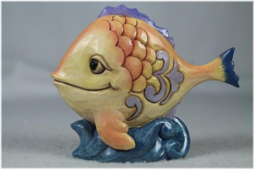 Colorful Mini Fish Figurine by Jim Shore