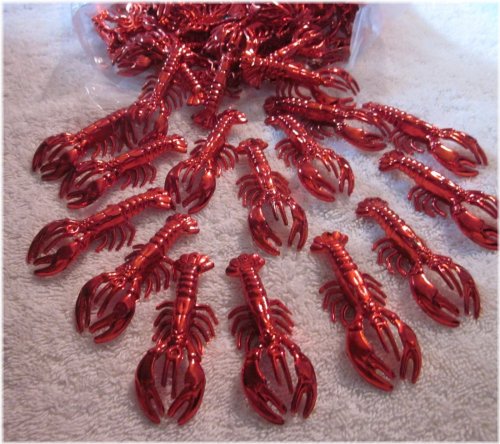 Red Crawfish Trinkets Bulk Pack