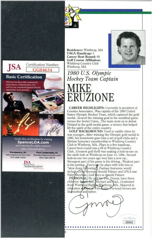 Golfer's Legacy Autograph