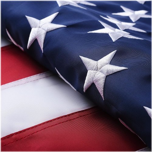 Premium American Flag with Sewn Stripes and Embroidered Stars