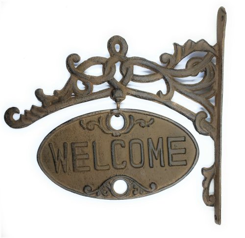 Vintage Welcome & Warning Plaque