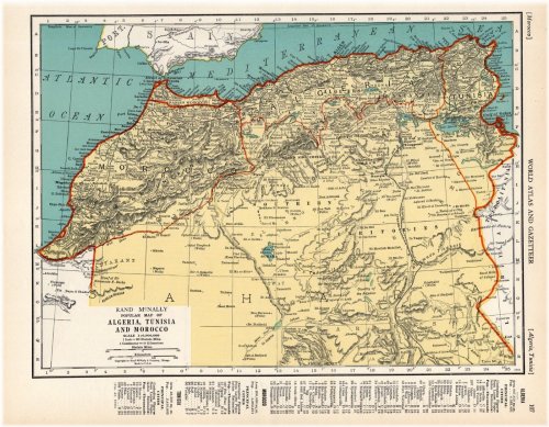 North African Cartographic Relic from 1937