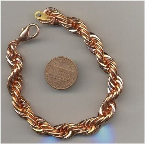 Copper Coated Steel Rope Chain Bracelet