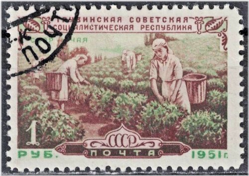 Georgian Republic 30th Anniversary Stamp (1951)