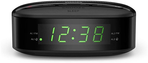 Philips Audio LED Dual Alarm Clock Radio with FM Digital Radio