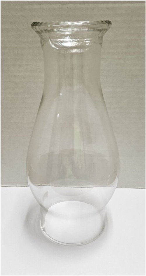 Clear Beaded Glass Lamp Chimney